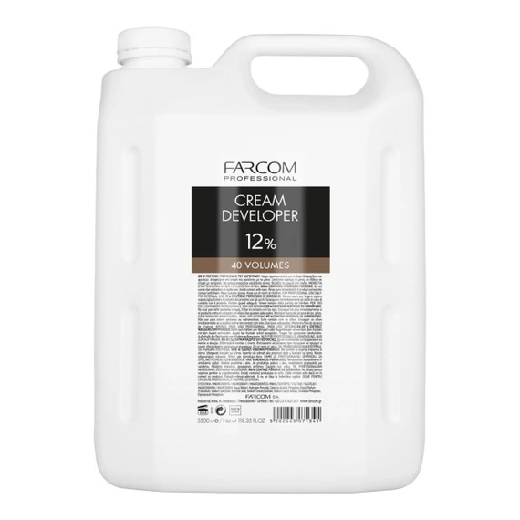FARCOM PROFESSIONAL CREAM DEVELOPER 40 VOL (12%) 3500ML