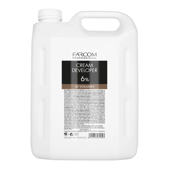 FARCOM PROFESSIONAL CREAM DEVELOPER 20 VOL (6%) 3500ML