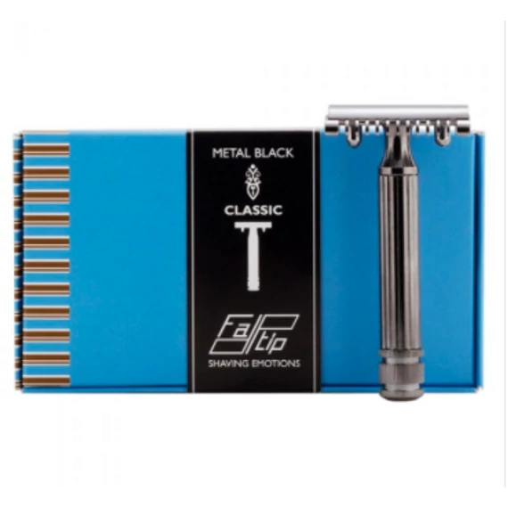 Fatip Metal Black  Classic Grande Safety Razor