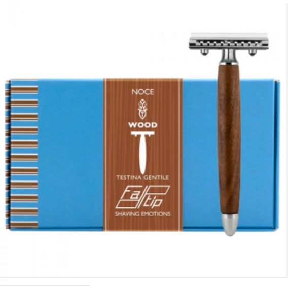 Fatip Walnut Wood Gentle Safety Razor
