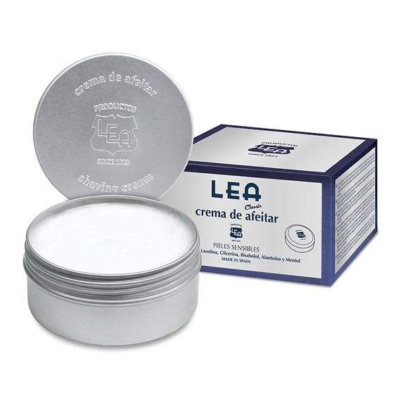 Lea Classic Shaving Cream in Aluminium Jar borotválkozó krém 150g