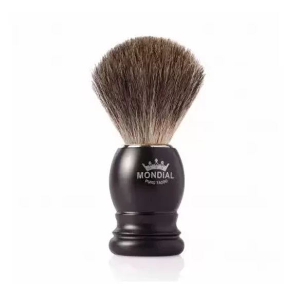 Mondial Boston Pure Badger Shaving Brush - Stain Black