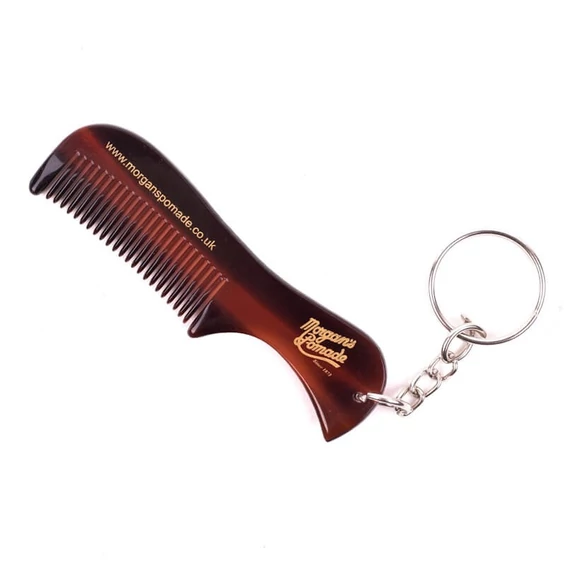 Morgan's Tortoise Shell Comb (moustache/beard) with Key Ring