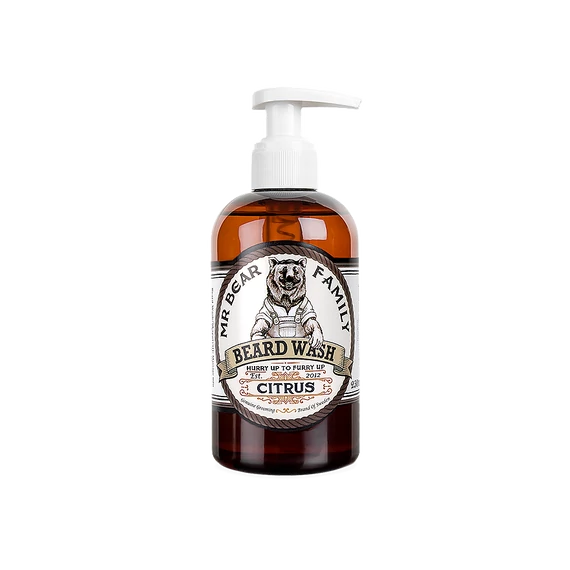 Mr. Bear Family Beard Wash Citrus szakáll sampon 250ml