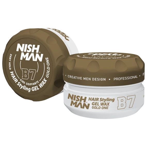 Nish Man Hair Styling Gel Wax Gold One (B7) 150ml
