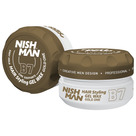 Nish Man Hair Styling Gel Wax Gold One (B7) 150ml