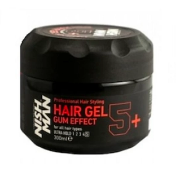 Nish Man Hair Styling Gel Gum Effect 5+ Ultra hold 300ml