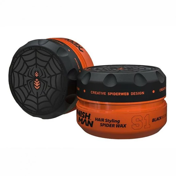 Nish Man Hair Styling Spider Wax S1 Black Widow 150ml