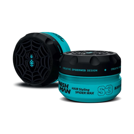 Nish Man Hair Styling Spider Wax S3 Blue Web 150ml