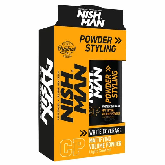 Nish Man Mattifying Volume (CP) hajformázó por - ősz haj fedéssel 20g