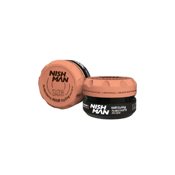 Nish Man Hair Styling Pliable Matte Wax (M6) Inca Inchi 100ml
