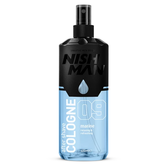 Nish Man After Shave Lotion Cologne 09 Marine 400ml (Pro Size)