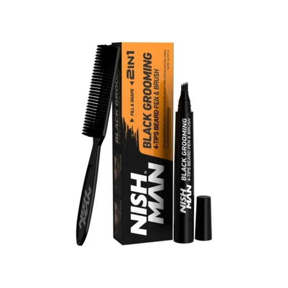 Nish Man Bear Pen & Brush (black)