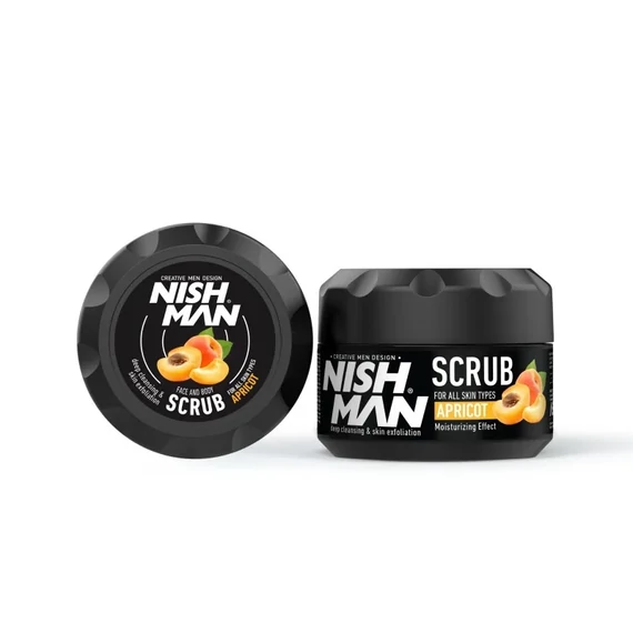 Nish Man Face and Body Scrub Apricot arcradír 150ml