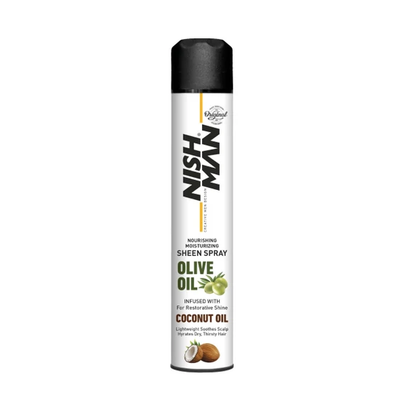 Nish Man Olive Oil - Coconut Oil tápláló hajfény spray 400ml