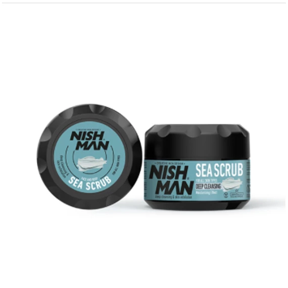 Nish Man Face & Body Sea Scrub arc- és testradír 300ml