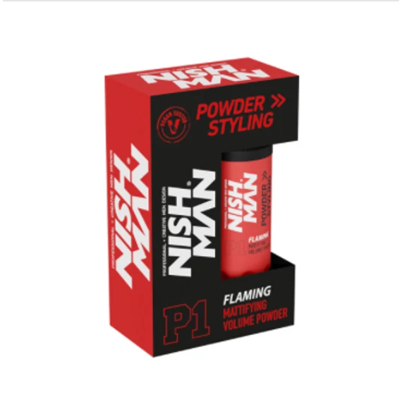Nish Man Mattifying Volume (P1 Flaming) hajformázó por 20g