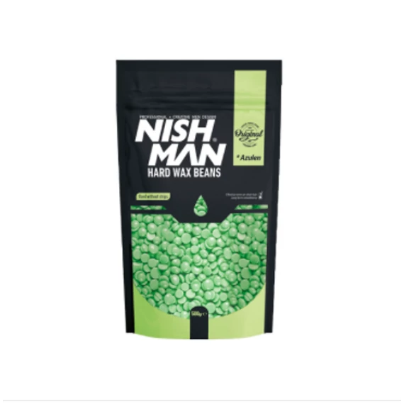 Nish Man Professional Hard Wax Beans Green gyanta 500g