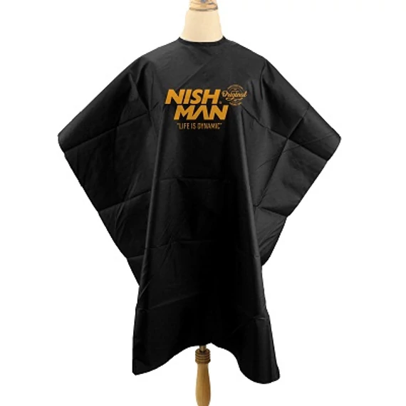 Nish Man Barber Cape (Black)