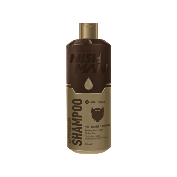 Nish Man Beard & Mustache szakáll és bajusz sampon 200ml