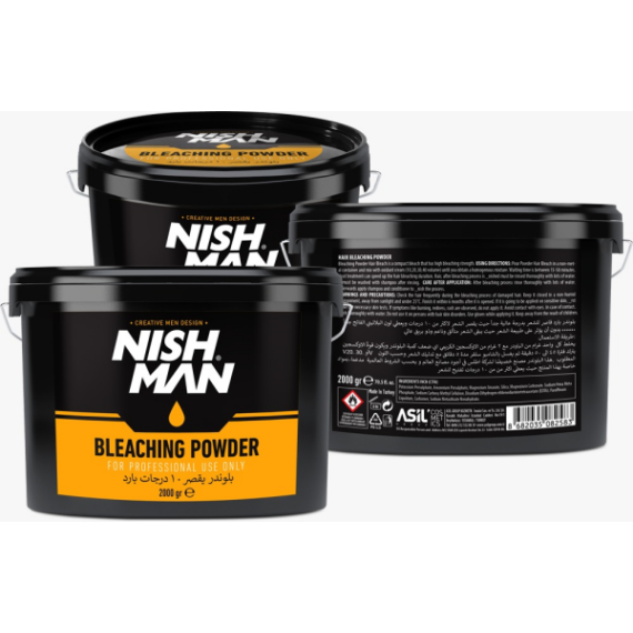 Nish Man Bleaching Powder (blue) 2000g (Pro Size)
