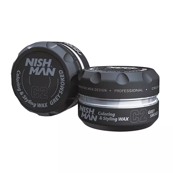 Nish Man hajformázó és színező wax (C2) szürke 100ml