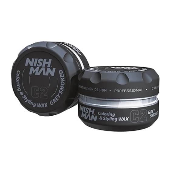 Nish Man Coloring & Styling Wax Smoked Grey 100ml