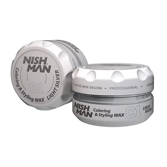 Nish Man Coloring & Styling Wax Light Silver 100ml