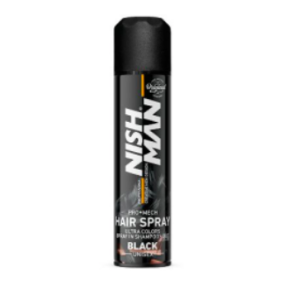 Nish Man Pro Mech Coloring Hair Spray (black)150ml