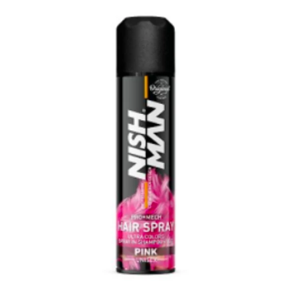 Nish Man Pro Mech rózsaszín hajszínező spray 150ml