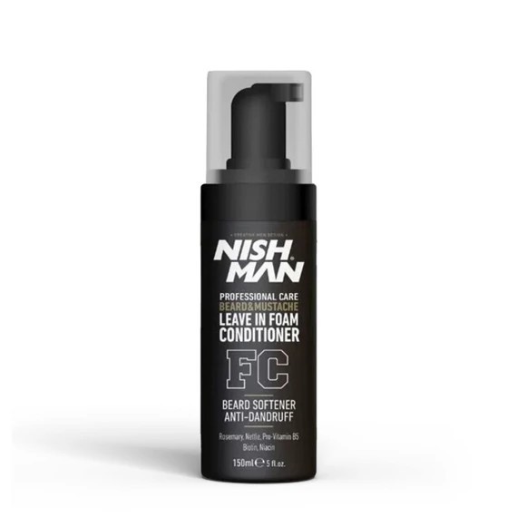 Nish Man Beard & Mustache Leave-in Foam Conditioner 150ml
