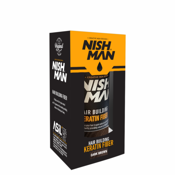 Nish Man Hair Building Keratin Fiber (dark brown) 20g