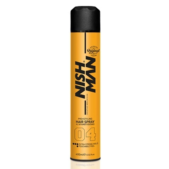 Nish Man Pro Styling Hair Spray (04) Extra Strong Hold 400ml