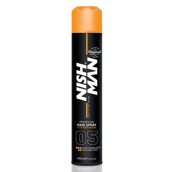 Nish Man Pro Styling Hair Spray (05) Ultra Strong Hold 400ml