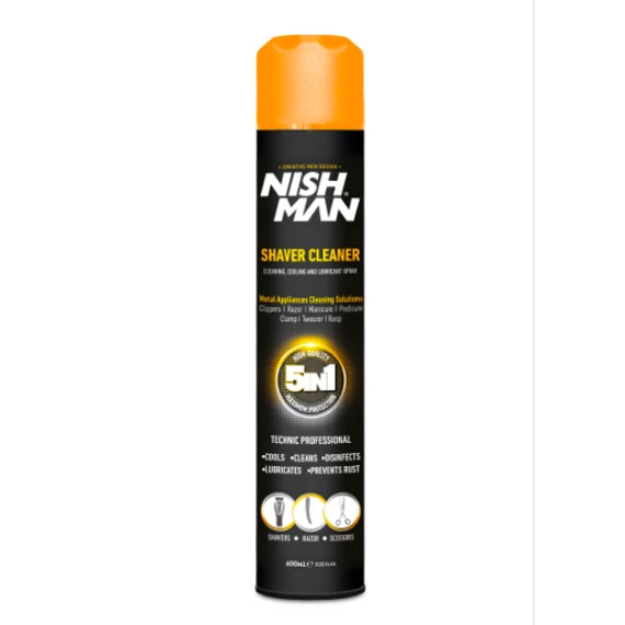 Nish Man Shaver Cleaner gép tisztító 5 az 1-ben spray 400ml