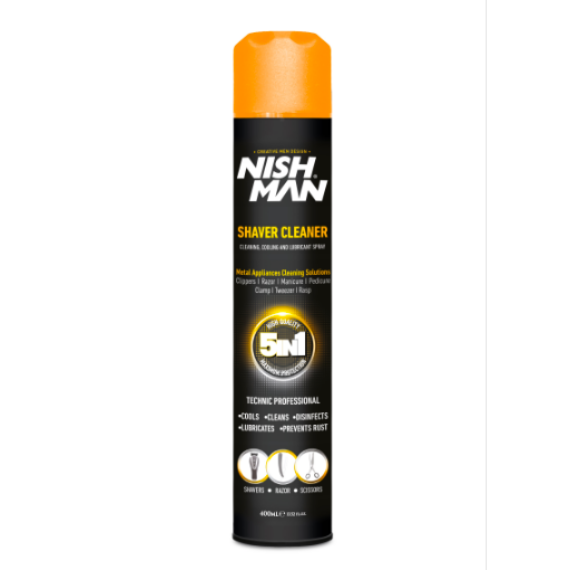 Nish Man Shaver Cleaner 5in1 Spray 400ml