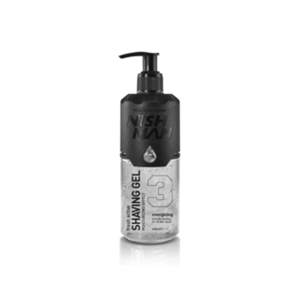 Nish Man Fresh Active Shaving Gel (Clear) 400ml