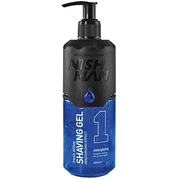 Nish Man Fresh Active Shaving Gel (Blue) 400ml