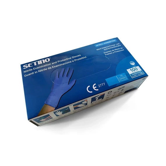 Nitrile Gloves - Powder Free - (M) (100 pcs/box)