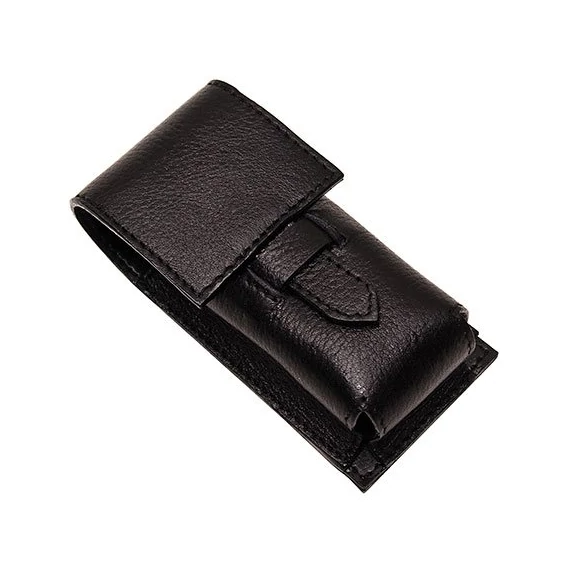 Parker LPBR-BLK Leather Shaving Brush Case (black)