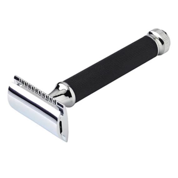 Pearl T121 Safety Razor Double Edge Closed Comb Black