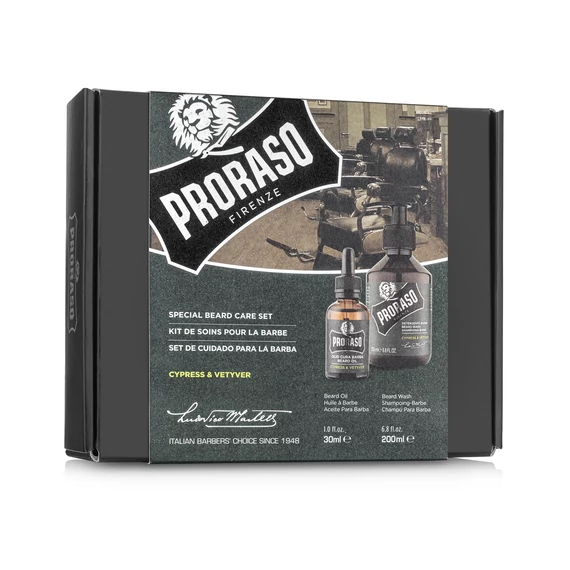 Proraso Duo Gift Pack Beard II szakállsampon és szakállolaj ajándékszett