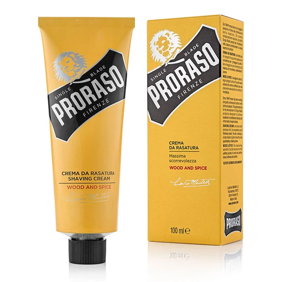 Proraso Shaving Cream Single Blade Wood & Spice borotvakrém 100ml