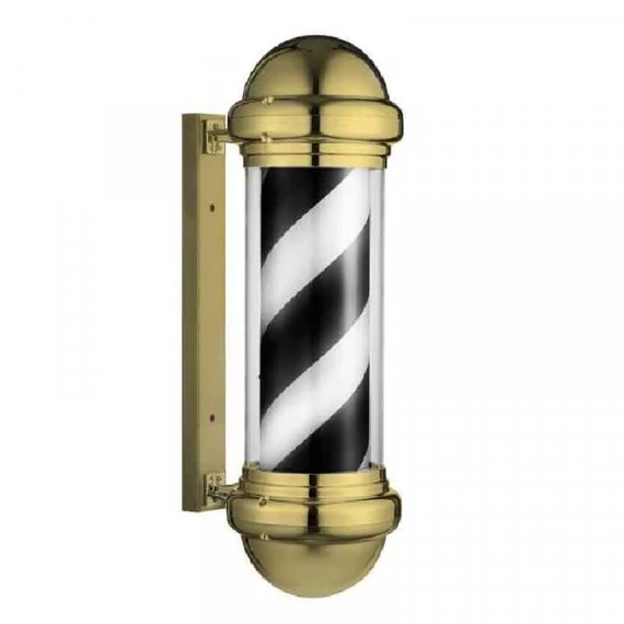 Barber Pole Black/Gold 61cm barberforgó
