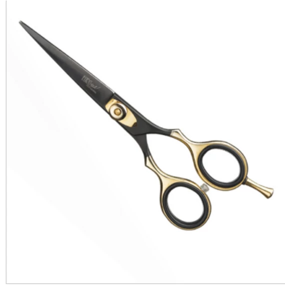 Cutting Scissors Black & Gold 5.5"