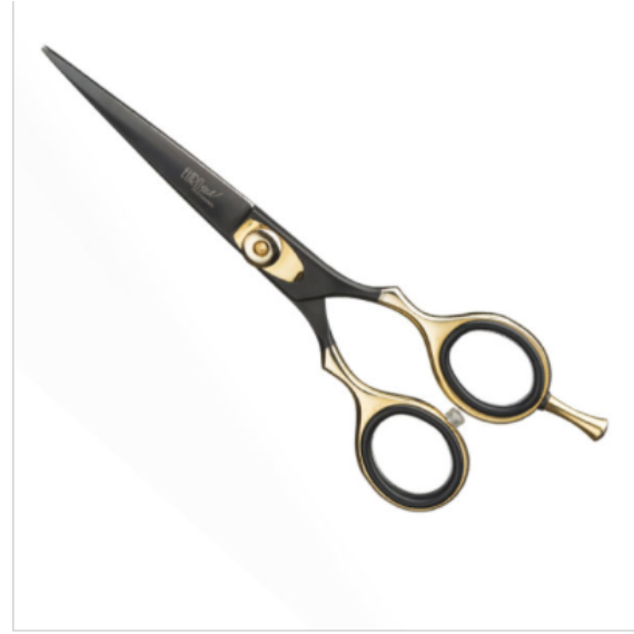 Cutting Scissors Black & Gold 5.5"