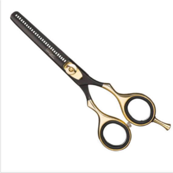 Tapper Scissors Black & Gold 5.5"