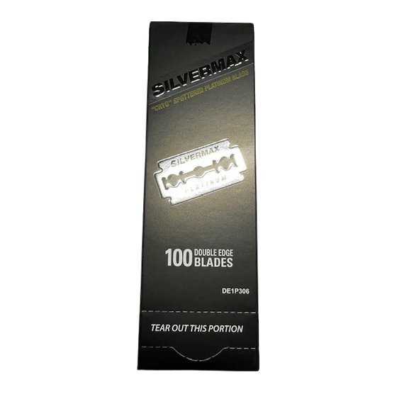 Silvermax (DE) Sputtered Platinum Razor Blades (20x5db/csom)