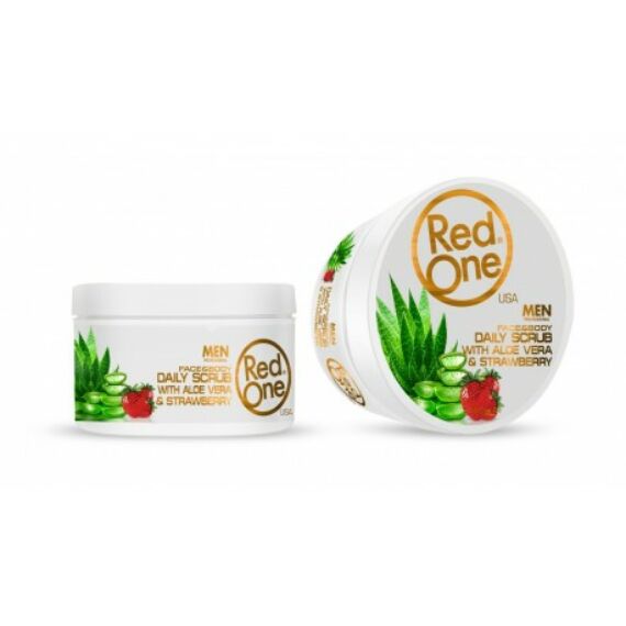 RedOne Face & Body Scrub - Aloe Vera & Strawberry 450ml (Pro Size)