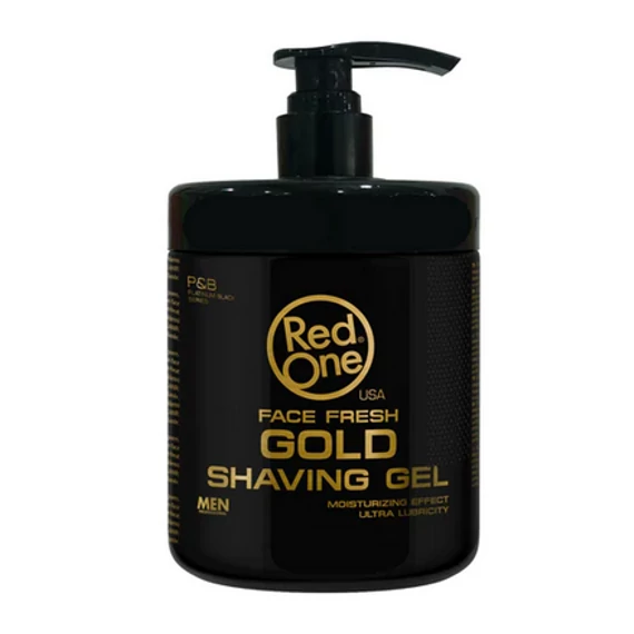 RedOne Shaving Gel Platinum Black Series - Gold borotvagél 1000ml (Pro Size)